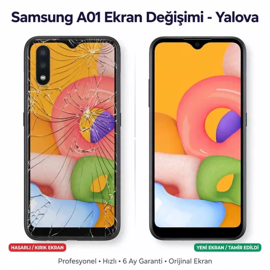 Samsung Galaxy A01 Ekran Dokunmatik Değişimi